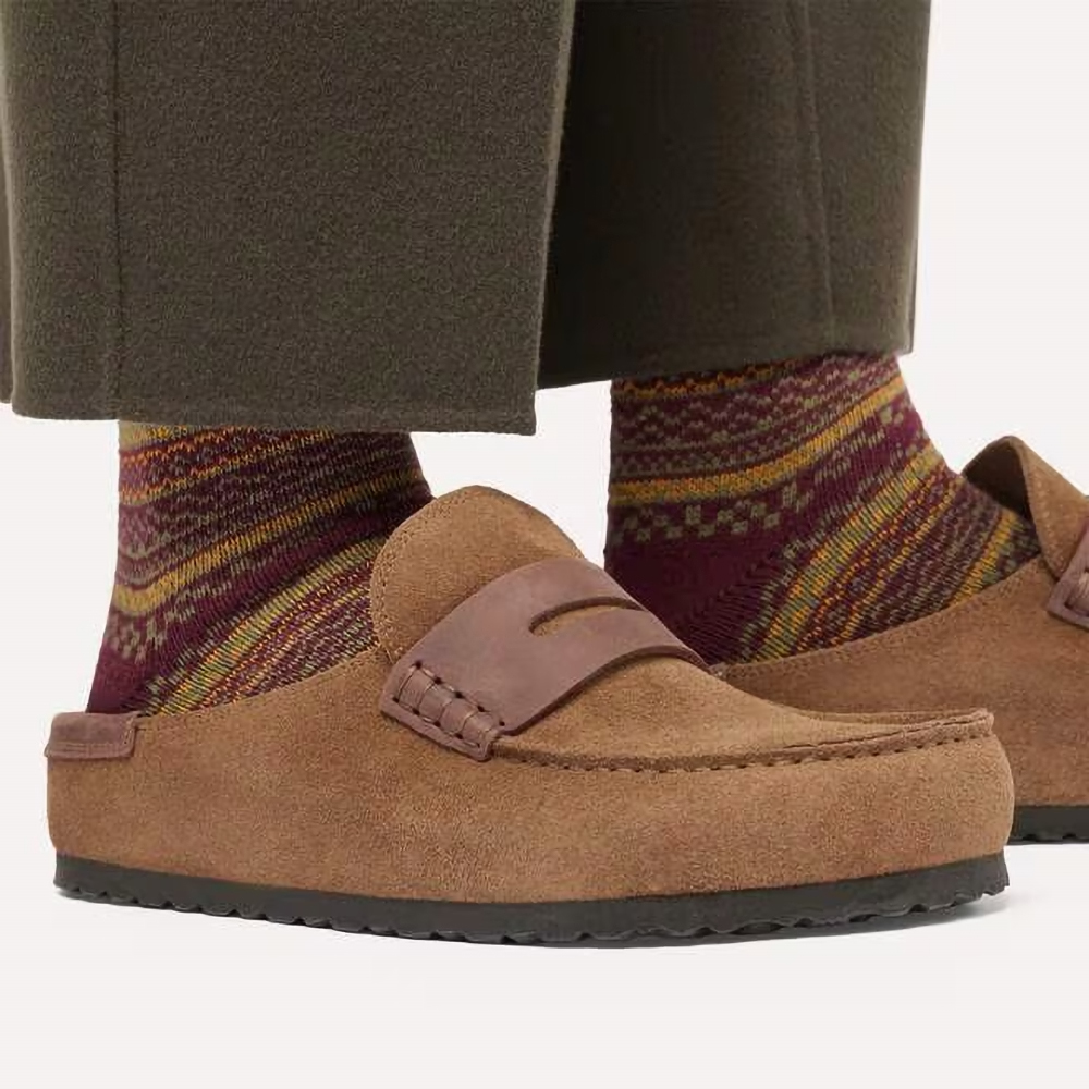 Birkenstock Naples Wrapped Mixed Leather – Muške papuče, fotografija 3