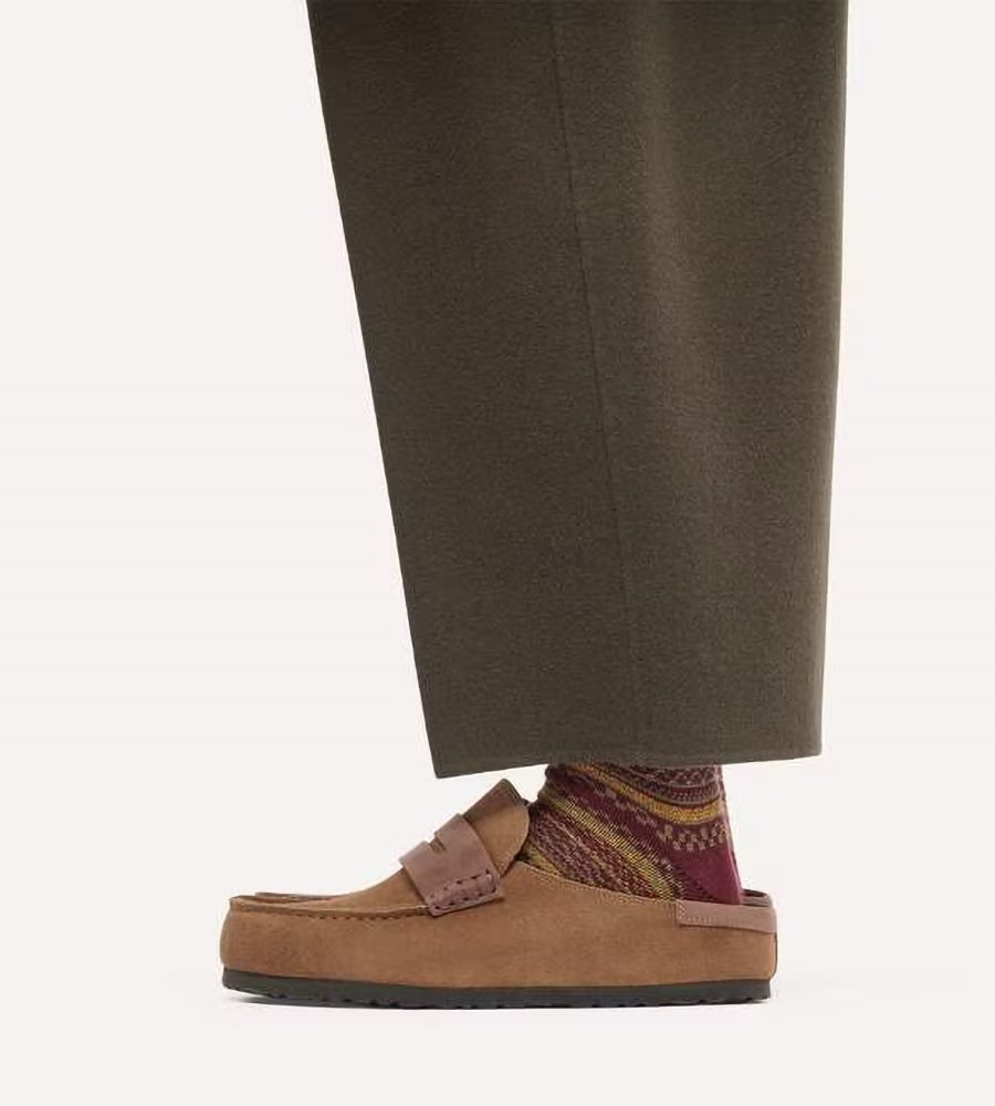 Birkenstock Naples Wrapped Mixed Leather – Muške papuče, fotografija 2