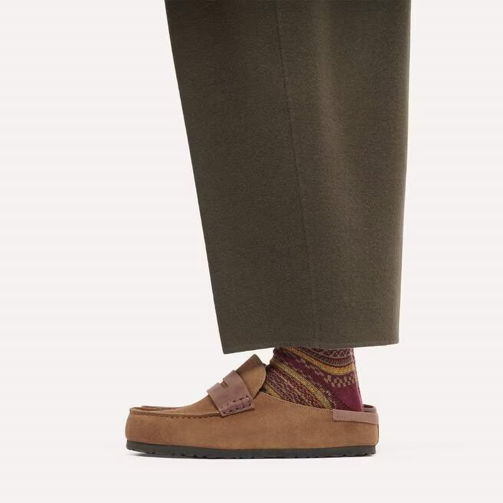 Birkenstock Naples Wrapped Mixed Leather – Muške papuče, fotografija 2
