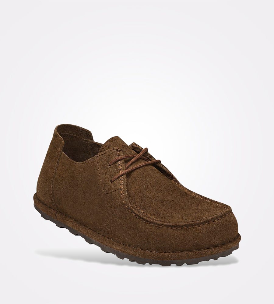 Birkenstock Brown Utti Lace Leather Shoes – Muške cipele, fotografija 2