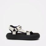Moon Boot Super Sandal Black & White – Ženske sandale, fotografija 1
