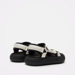 Moon Boot Super Sandal Black & White – Ženske sandale, fotografija 2