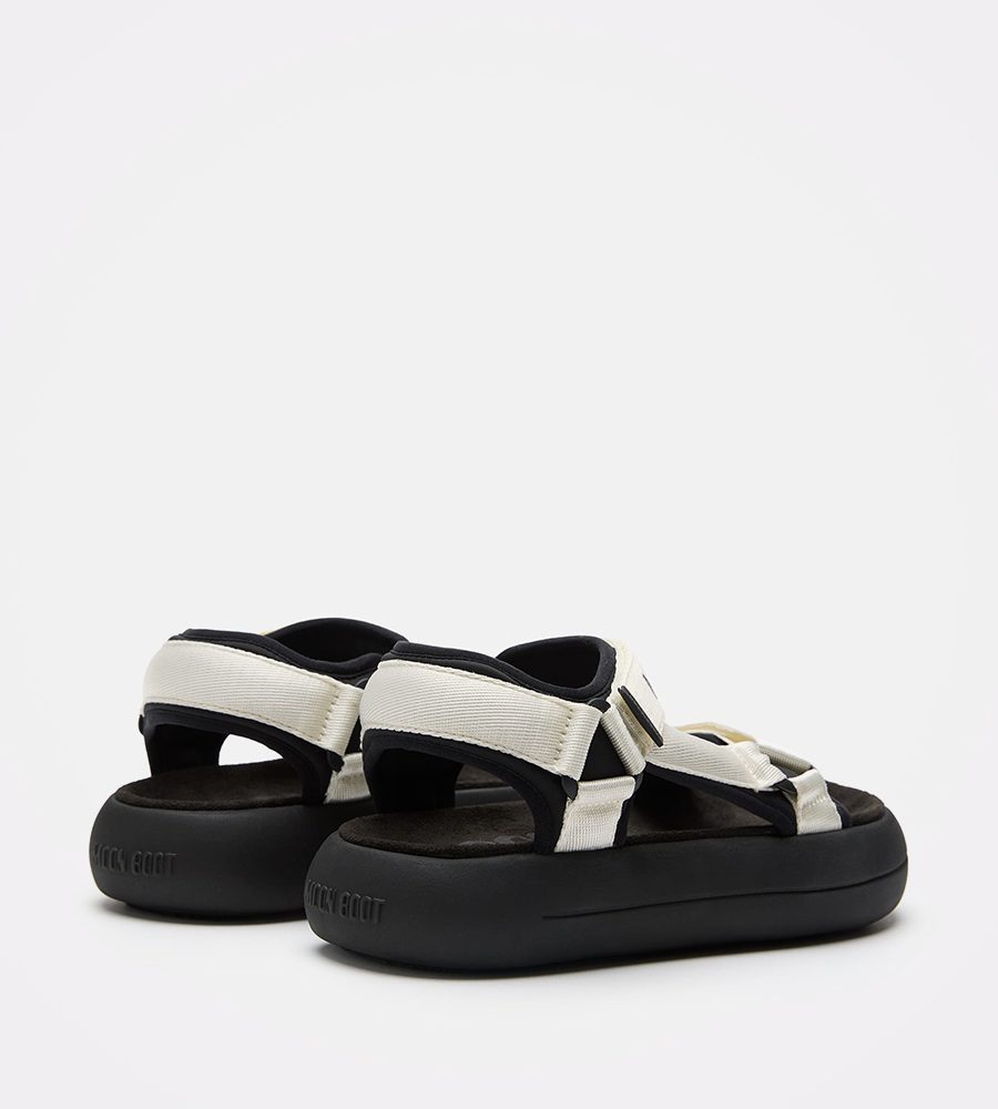 Moon Boot Super Sandal Black & White – Ženske sandale, fotografija 2