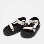 Moon Boot Super Sandal Black & White – Ženske sandale, fotografija 4
