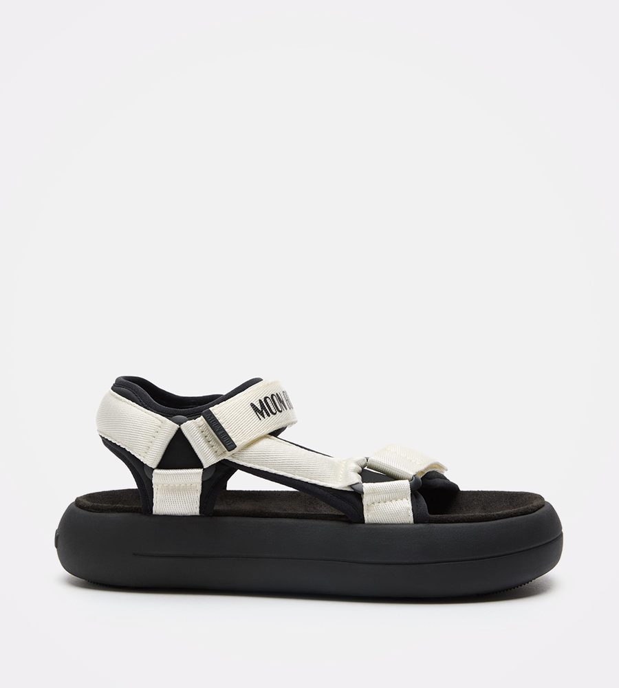 Ženske sandale Moon Boot Super Sandal Black & White