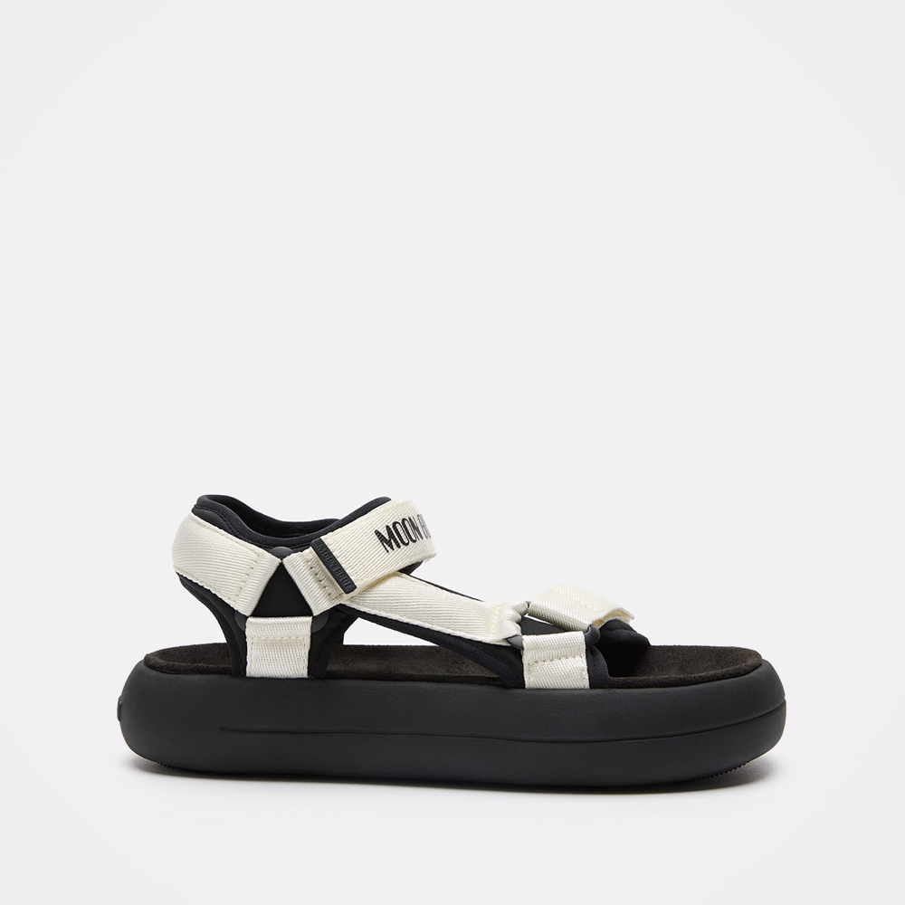 Moon Boot Super Sandal Black & White – Ženske sandale, fotografija 1
