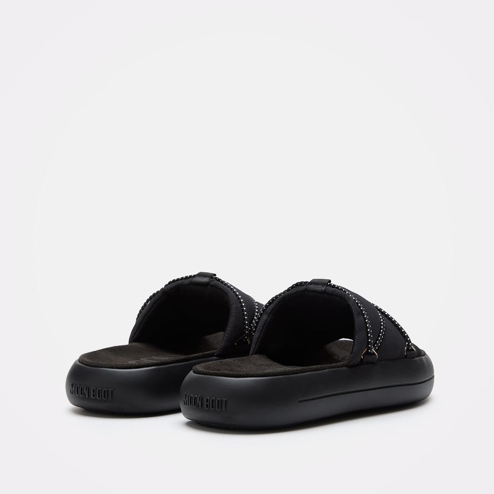Moon Boot Icon Slide Black – Unisex papuče, fotografija 2