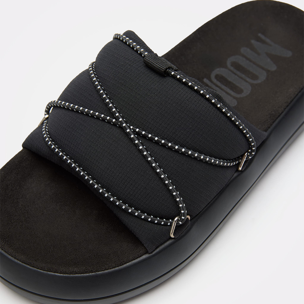 Moon Boot Icon Slide Black – Unisex papuče, fotografija 3
