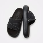 Moon Boot Icon Slide Black – Unisex papuče, fotografija 4
