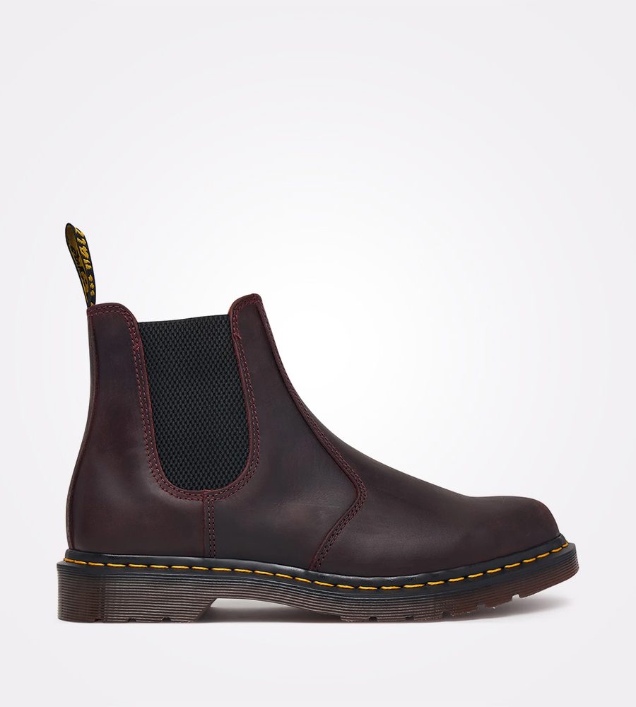 Dr. Martens 2976 Yellow Stitch Crazy Horse Chelsea Boots – Muške čizme, fotografija 1