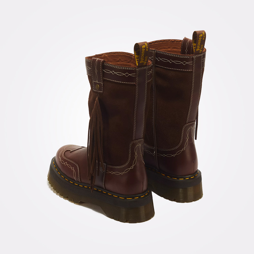 Dr. Martens Desert Rodeo Quad Mid Leather & Suede Boots – Ženske čizme, fotografija 3
